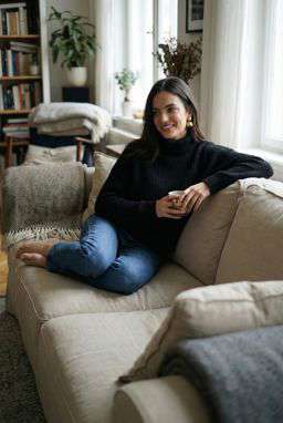 Karla Linen Leather - Living Room Relaxation [VAR:1]